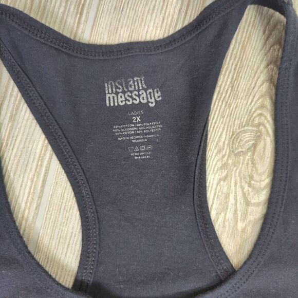 Instant Message Women’s 2X Plus I Came in Like a Kettle Bell Athletic Top Shirt - Picture 5 of 6